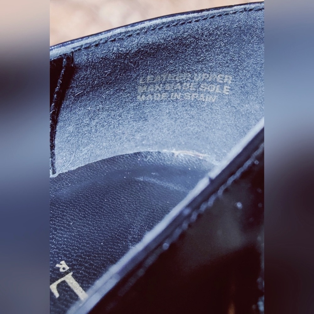 RALF LAUREN BLACK LABEL Leather Heels. Size 7.5 - Picture 3 of 5